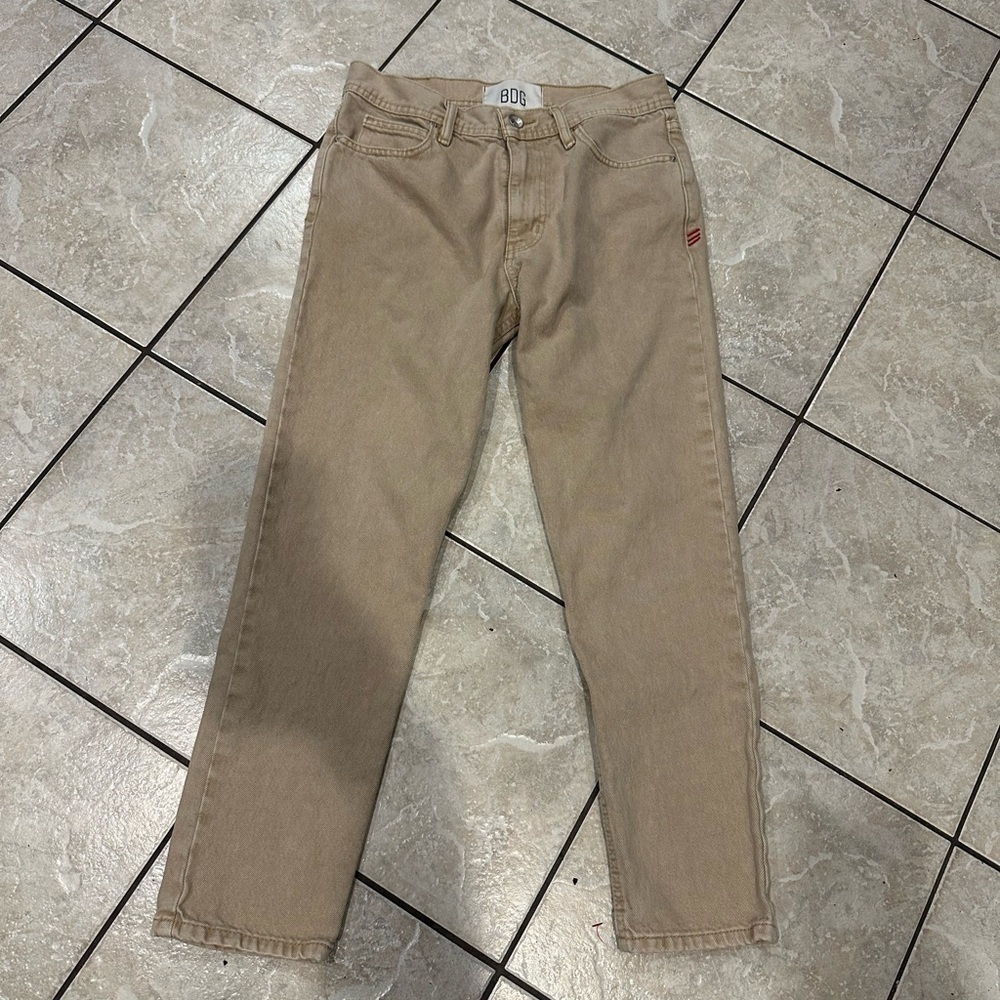 BDG Women’s Dad Fit Tapered Tan Denim Jeans Size 29